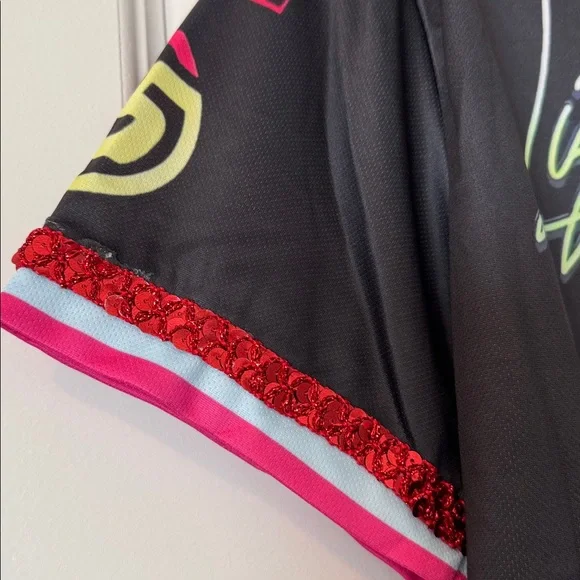 Black customized Lightning McQueen Button-Up Jersey - Picture 3 of 6